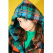 08-14 Years Old Girls Colorful Plush Coat