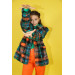 08-14 Years Old Girls Colorful Plush Coat