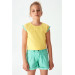 08-14 Years Girl Yellow Duru Bodysuit