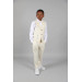 09 - 14 Years Boys Beige Vest Suit