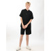 09-14 Age Boys Black Shorts Set