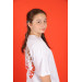 09-14 Years Old Girl White Color Oversize T-Shirt