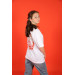 09-14 Years Old Girl White Color Oversize T-Shirt