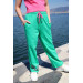 09-14 Age Girl Green-Pink Slay Palazzo Suit