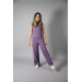 Ages 09-14 Purple Evening Dress Trousers Blouse Set