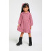 12 Months - 05 Years Old Baby Girl Pink Color Plaid Dress
