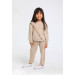 12 Months - 05 Years Baby Girl Mink Color Sweat Pants Set