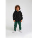 18 Months - 6 Years Old Baby Boy Black Color Hooded Coat