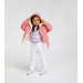 18 Months - 6 Years Old Baby Girl Powder Color Hooded Coat