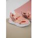 حذاء خطوات المشي الأولى للبنات حديثي الولادة لون وردي بمقاسات بين 19 - 21