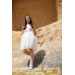 2-14 Years Old Girl White Evening Dress