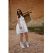 2-14 Years Old Girl White Evening Dress