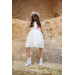 2-14 Years Old Girl White Evening Dress