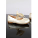 Number 21 - 25 Girl Pearl Satin Bow Shoes