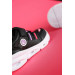 Number 26-30 Vicco Vito Lighted Girl Black/Fuchsia Sneakers