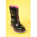 Size 26-35 Girl's Dudino Pikka Black Color Boots