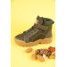 Size 31-35 Boy's Khaki Color Pinocchia Baku Boots
