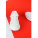 حذاء رياضي مناسب للجنسين بلون أبيض بمقاسات بين 32 - 37