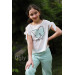 Girl's Butterfly Mint Green Blouse