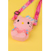 Girl Child Pink Color Hello Kitty Model Silicone Wallet Bag