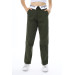 Girls' Waist Embroidered Gabardine Trousers 9-14 Years