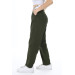 Girls' Waist Embroidered Gabardine Trousers 9-14 Years