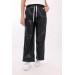 Girl's Elastic Waist Leather Pants 9-14 Ages Lx162