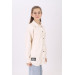 Girl's White Leather Shirt 9-14 Years