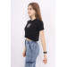 Girl Cross Patterned Crop T-Shirt 9-14 Years