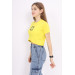 Girl Cross Patterned Crop T-Shirt 9-14 Years