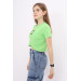 Girl Cross Patterned Crop T-Shirt 9-14 Years