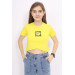 Girl Cross Patterned Crop T-Shirt 9-14 Years