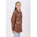 Girl Brown Leather Shirt 9-14 Ages