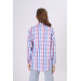 Girl's Square Patterned Plaid Shirt 9-14 Years