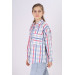 Girl's Square Patterned Plaid Shirt 9-14 Years