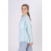 Girl's Square Patterned Plaid Shirt 9-14 Years