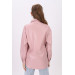 Girl Pink Leather Shirt 9-14 Years