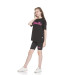 Kız Çocuk Scuba Taytlı Gymnastics Yazılı Takım 8-14 Yaş T2062