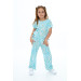 Girls' Two-Piece Zebra-Patterned Set, Size 6-13