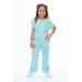 Girls' Two-Piece Zebra-Patterned Set, Size 6-13