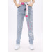 Blue Girl Child Jeans With Belt 9-14 Ages