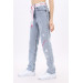 Blue Girl Child Jeans With Belt 9-14 Ages