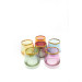 6 Colored Coffee Side Water Glass
