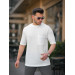 Pocket Detailed Oversized Knitted T-Shirt - White