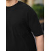 Pocket Detailed Oversized Knitted T-Shirt - Black