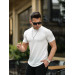 Striped Textured Fit T-Shirt - White