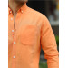 Gabardine Shirt - Orange