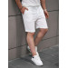 Wafer Pattern Shorts - White
