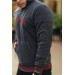 Harvard Embroidered Fleece Sweatshirt - Smoked