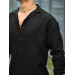 Oversize Muslin Shirt - Black